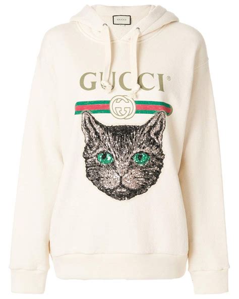 gucci mystic cat hoodie black